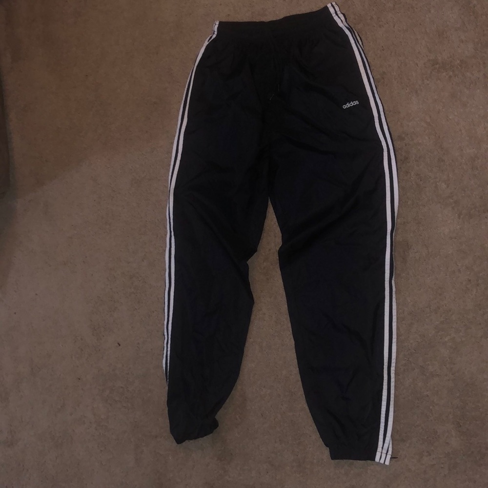 Adidas Large sports pants. Black/white